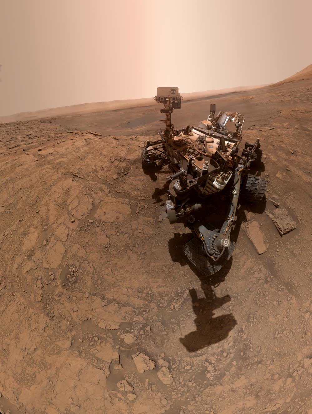 Curiosity rover self-portrait on Mars